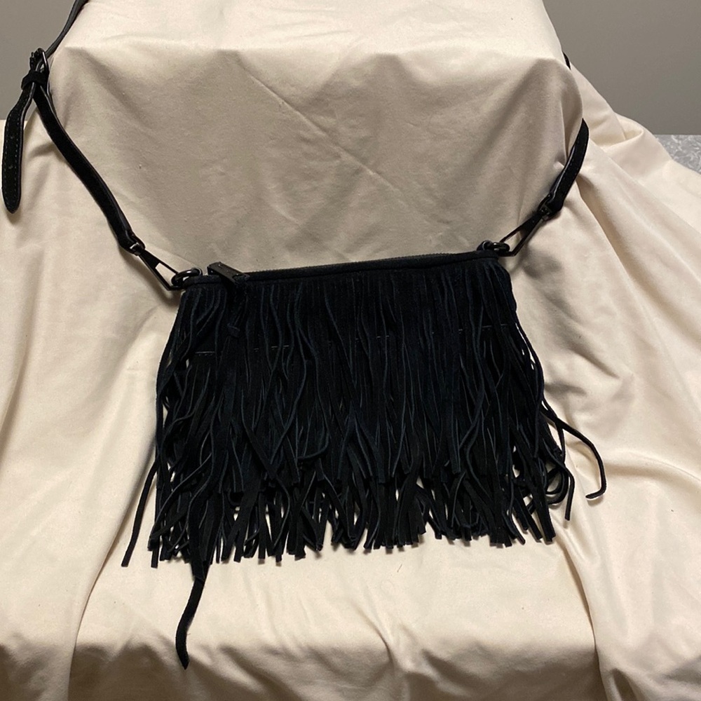 Rebecca Minkoff Black Leather Shag Purse